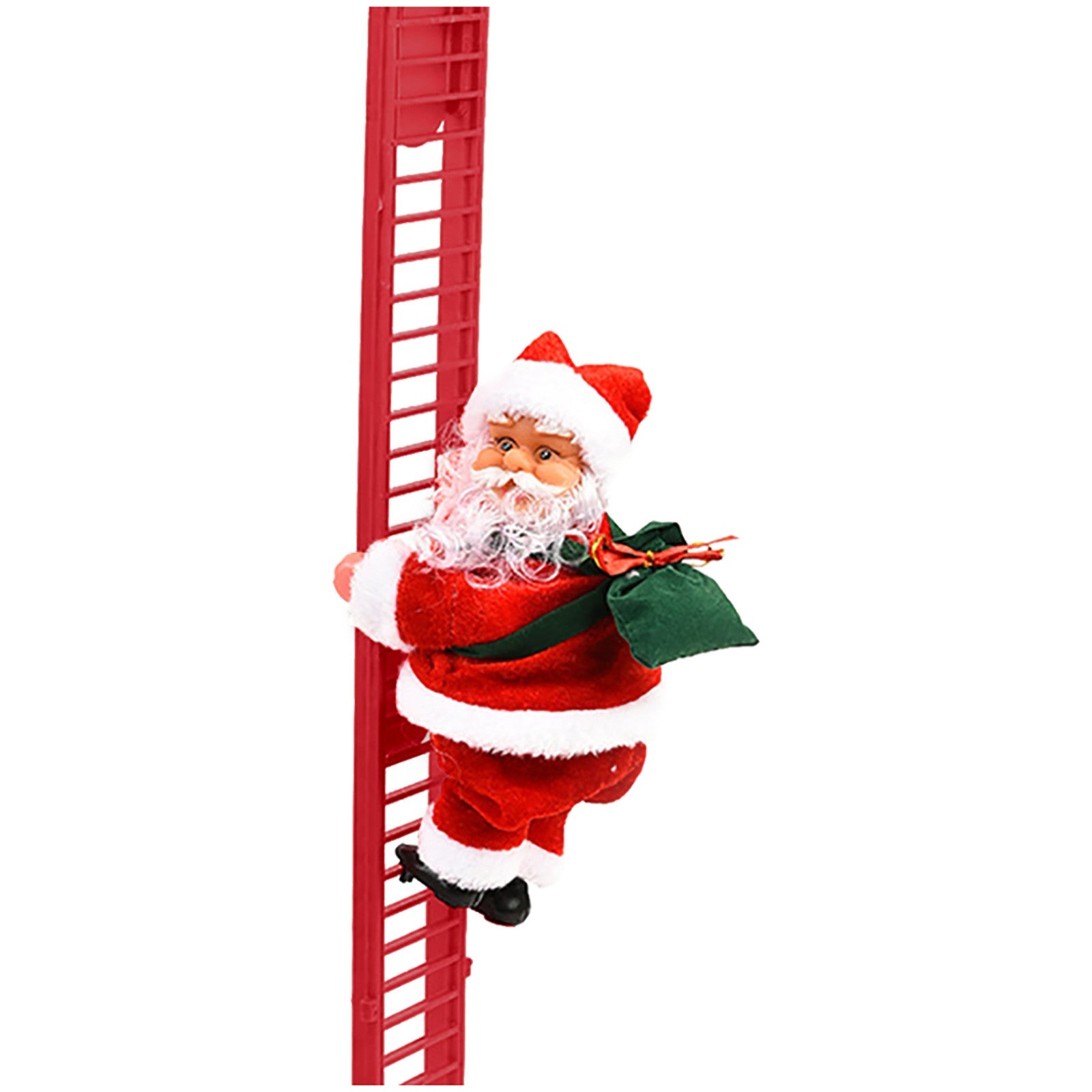 Electric Climbing Ladder Santa Claus with Music & LED Light